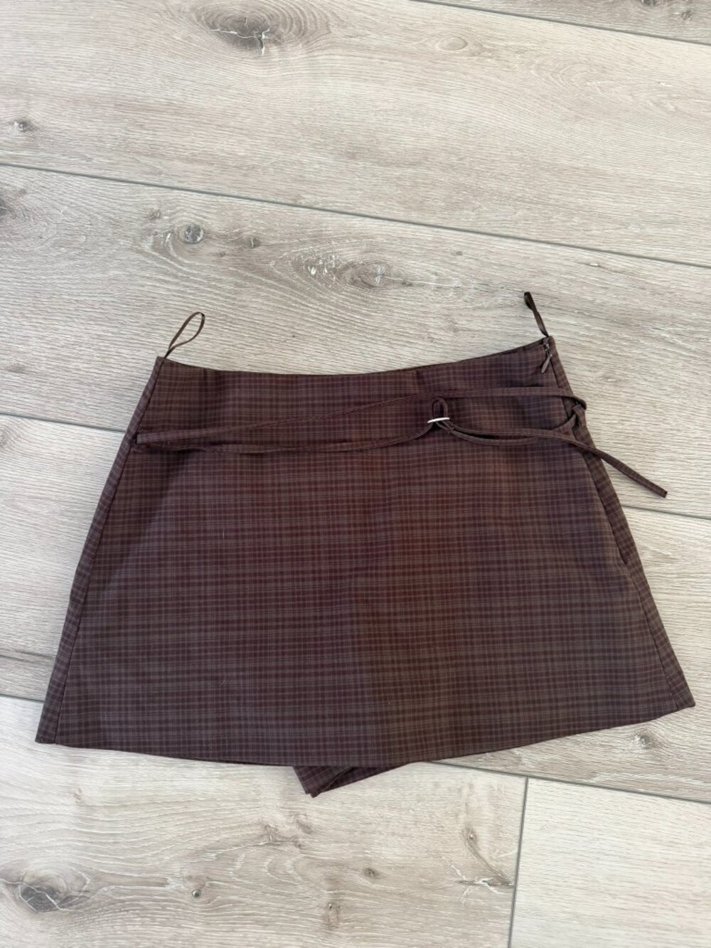 Women's Zara brown Plaid Skort size S